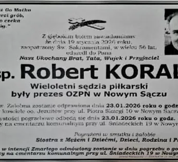 Zmarł Robert Koral – sędzia i działacz piłkarski