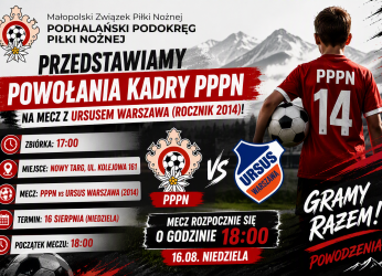 Powołania Kadry PPPN 2015 na mecz z Ursusem Warszawa (rocznik 2014)