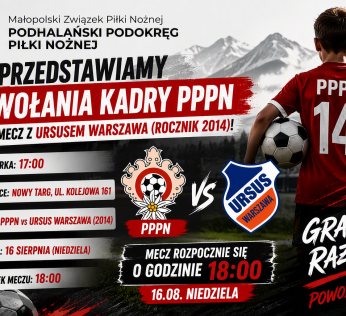 Powołania Kadry PPPN 2015 na mecz z Ursusem Warszawa (rocznik 2014)