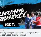 Czarni Czarny Dunajec - Zakopane - I kolejka A-klasa Podhale 2024/2025 [KSZTV - relacje].