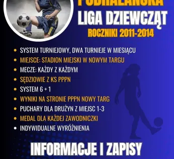 Zapisz swoją drużynę do Podhalańskiej Ligi Dziewcząt !